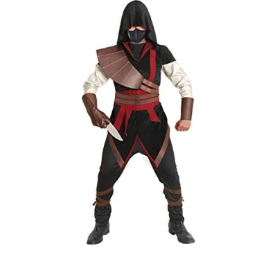 Imagen de Ciao Ninja Assassin Disfraz niño con Guante Daga, Color Negro/Maron/Rojo, 9 11 años (27544.9 11)
