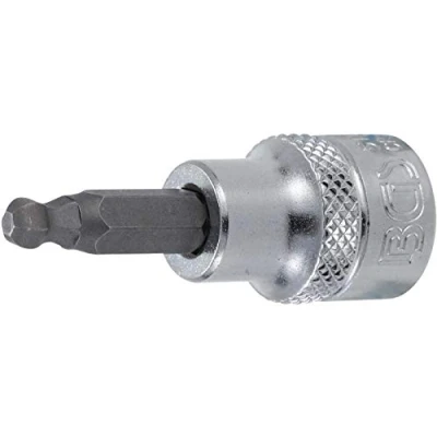 Imagen de BGS 5112 Punta de vaso entrada 10 mm (3/8&quot;) hexágono interior con cabeza bola 5