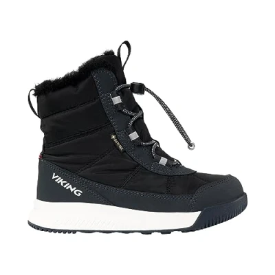 Imagen de Viking AERY WARM GTX Unisex Botas con cordones para niños, Talla: 25, Black/charcoal Zapatos