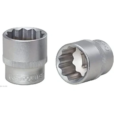 Imagen de KS TOOLS 911.3981 Piezas insertables de llave cubo DIN 3120, ISO 1174, 3124, 2725 8.0 Acero cromo vanadio dodecagonal moleteado