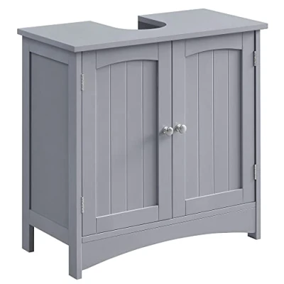 Imagen de VASAGLE Mueble de tocador, Madera ingeniería, Gris mistíco, 30 x 60 cm