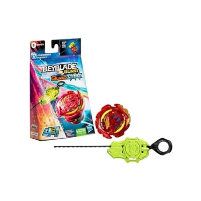 Imagen de Hasbro Beyblade Burst QuadStrike Kit Inicial con Top Stellar Hyperion H8 Juego de Batalla Lanzador Incluido