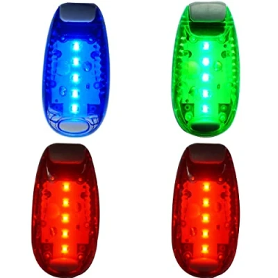 Imagen de 4 PCS Luces LED de Seguridad con Clip Estroboscópicas, Luz para Running Linterna Mochila Escolar Mascota, Correr LED, Noche