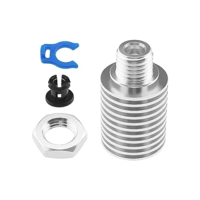 Imagen de Create idea Disipador de Calor Extrusor 1,75mm Compatible con E3D V6 Hotends Impresora 3D Enfriador Aluminio Abrazadera Tubo Y Clip Pinza