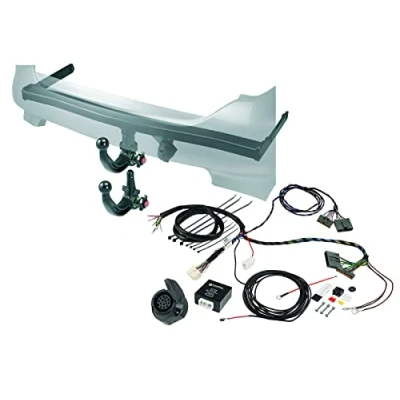 Imagen de Enganche de Remolque Desmontable para Tesla Model 3 (5YJ3) (a Partir 01/2019) en Juego con 13 Polos. FZG. Special Westfalia Elektrosatz Negro