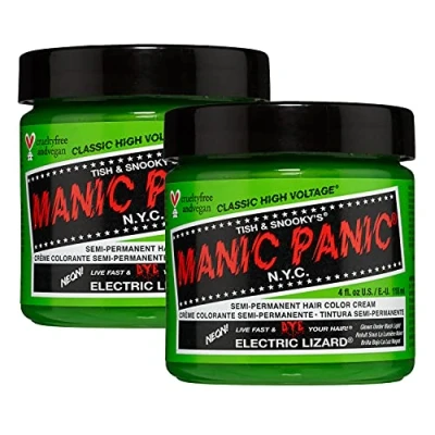 Imagen de Manic Panic Electric Lizard Classic Creme, Vegan, Cruelty Free, Green Semi Permanent Hair Dye 118ml