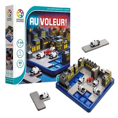 Imagen de Smart Games Road Block: Policías y Ladrones, Juego de ingenio (SG250)