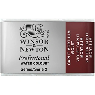 Imagen de Winsor &amp; Newton Acuarela Profesional Pintura de Acuarela, Alta Luminosidad, Resistente a la Luz, Calidad Archivo, Godet, Color Violeta Caput Mortuum