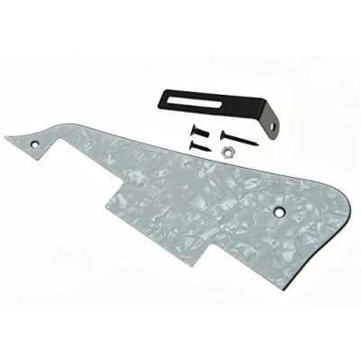 Imagen de Dopro Golpeador de guitarra White Pearl LP con soporte negro para Epiphone Les Paul