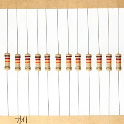 Imagen de HUABAN 100 Piezas 0.5 Watts 1/2W 12K Ohm 5% Resistencia de película carbono