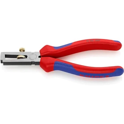 Imagen de Knipex Alicate pelacables con muelle de apertura universal negro atramentado, fundas multicomponentes 160 mm 11 02