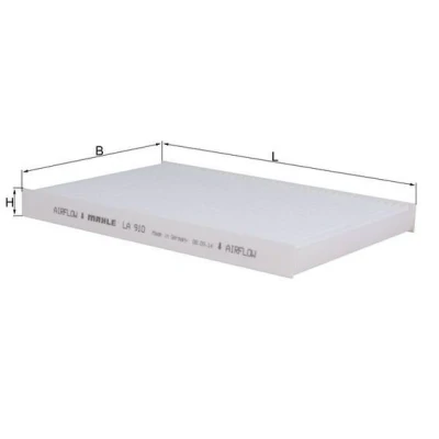 Imagen de MAHLE ORIGINAL LA 910 Filtro de habitáculo partículas, para aire acondicionado techo 220,0 150 20,0 MERCEDES BENZ: AROCS, ACTROS MP4