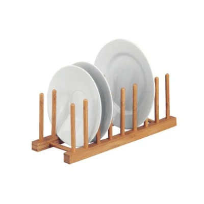 Imagen de Zeller 25278 Escurridor para Platos, Madera, Marrón, 34x12.5x12 cm