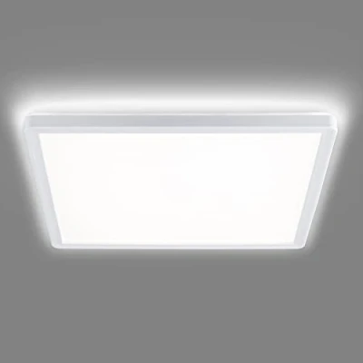 Imagen de Navaris Lámpara LED de techo regulable Iluminación cuadrada 29.3 x CM bajo consumo 18 W cambio temperatura color Luz fría a cálida