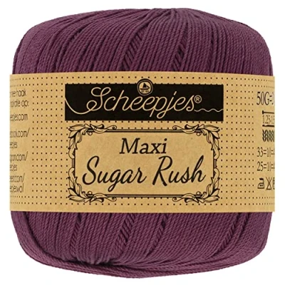 Imagen de Scheepjes 394 Sombra Púrpura Maxi Sugar Rush Hilo 10x50g