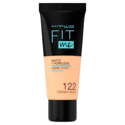 Imagen de Maybelline New York Fond de Teint Fluide Fit Me Matte &amp; Poreless Peaux normales à grasses teinte : 122 Beige 30 ml