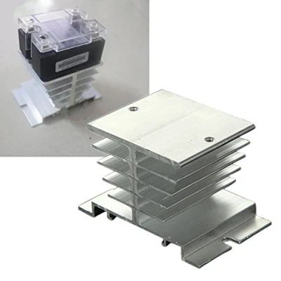 Imagen de Disipador calor de aluminio para Rele estado solido SSR 10 40A