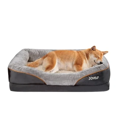Imagen de JOYELF Large Cama de Espuma viscoelástica para Perros, ortopédica Perros y sofá con Funda extraíble Lavable Juguetes chirriadores como Regalo