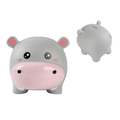 Imagen de I TOTAL® Hucha divertida decorativo/Monedero de plástico (HIPPO)