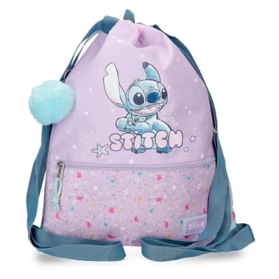 Imagen de Joumma Disney Lovely Stitch Mochila Saco Morado 35x46 cms Poliéster
