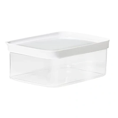 Imagen de Emsa N11422 Optima Caja de almacenamiento en seco (2 L, rectangular, 100% segura, higiénica, segura y eficiente el espacio, sellado frescura, sin BPA, diseño transparente, 2 L)