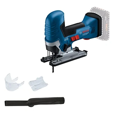 Imagen de Bosch Professional 18V System GST 125 S Sierra de calar a batería (Brushless, 3500 cpm, profundidad corte mm, adaptador aspiración, sin batería)