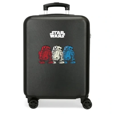 Imagen de Joumma Star Wars R2D2 Maleta de Cabina Negro 38x55x20 cms Rígida ABS Cierre combinación Lateral 35L 2 kgs 4 Ruedas Dobles Equipaje Mano