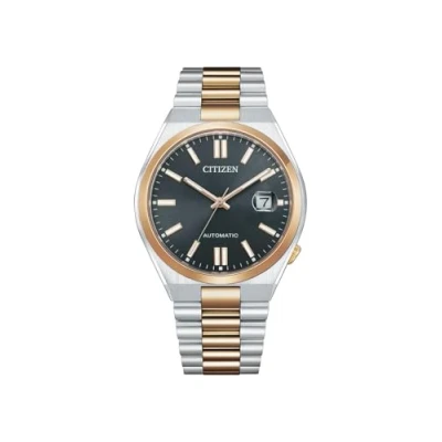 Imagen de Citizen Reloj analógico gris para hombre NJ0154 80H, gris, mecánico, Mecánico