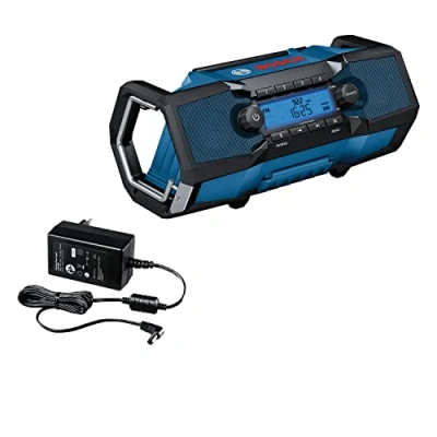 Imagen de Bosch Professional 18V System GPB 2 C Radio digital de obra (a batería o cable, Bluetooth, FM y AUX, IP 54, sin batería)