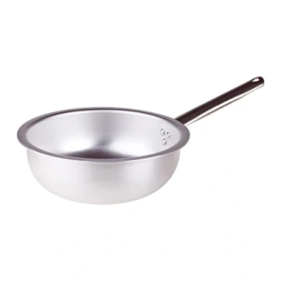 Imagen de Agnelli ALMA111BM20 Sartén para saltear Pasta y arroz con Mango Tubular de Acero Inoxidable, Aluminio Profesional 3 mm, 20 cm