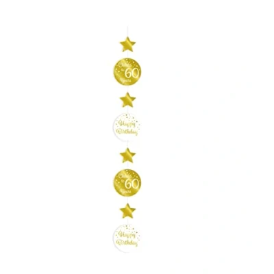 Imagen de PD Party Decoración Feliz Cumpleaños, Color oro/blanco (7023208)