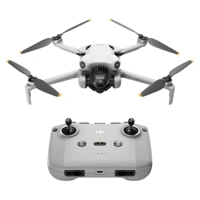 Imagen de DJI mini 4 Pro (DJI RC N2), dron plegable con cámara de vídeo 4K HDR para adultos, menos 249 g, 34 min tiempo vuelo, distancia máx. transmisión 20 km, C0, Gris