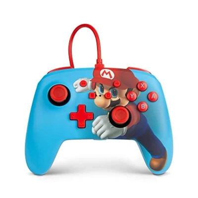 Imagen de Mando con cable mejorado PowerA para Nintendo Switch Mario Punch