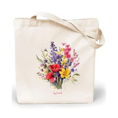 Imagen de Loxato Bolsa Tela Tote Bag Bolsos Bandolera Mujer Bolsas de Algodón Natural 100% Reutilizables Extra Ancho 8cm Asas Largas 70cm 220 gr/m2 Bonitas Grande