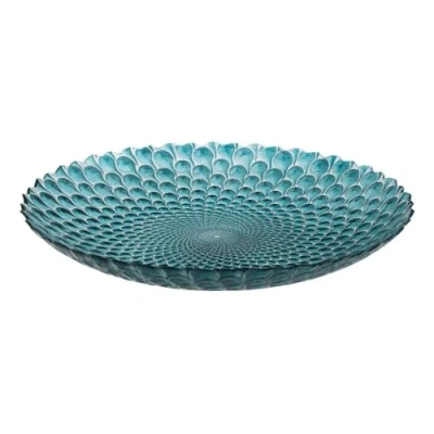 Imagen de BigBuy Home Centro de Mesa Azul Vidrio 50 x cm