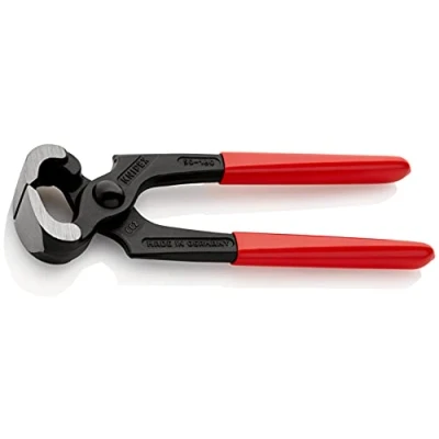 Imagen de Knipex Tenaza para carpintero negro atramentado, recubiertos de plástico 160 mm (cartulina autoservicio/blíster) 50 01 SB