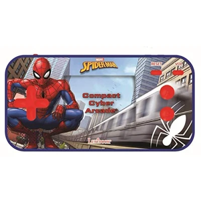 Imagen de Lexibook Marvel Spider Man Compact Cyber Arcade Consola portátil, 150 Juegos, LCD, con Pilas, Multicolor (China)