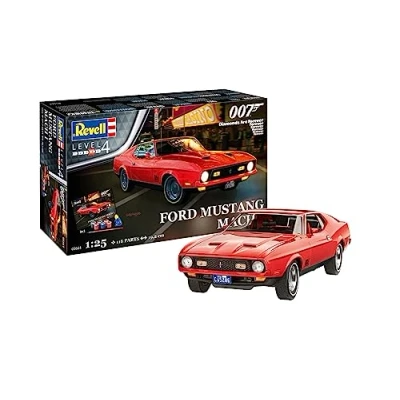 Imagen de Revell Juego de Regalo 05664 James Bond 007 Diamonds Are Forever, Ford Mustang Mach 1, Kit Modelo plástico sin Construir a Escala 1:25, con Accesorios y póster