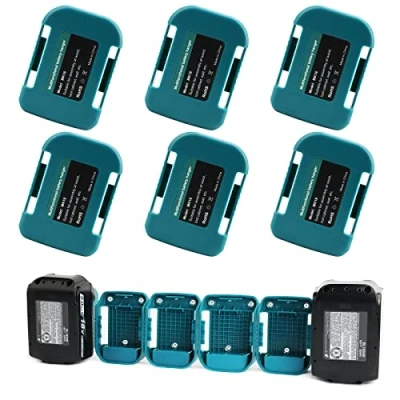 Imagen de 6 Pack QUPERR Soporte de Bateria, Bateria Almacenamiento Compatible con Makita 18v Ion Litio BL1860 BL1850 BL1840 BL1830 BL1820 BL1815N