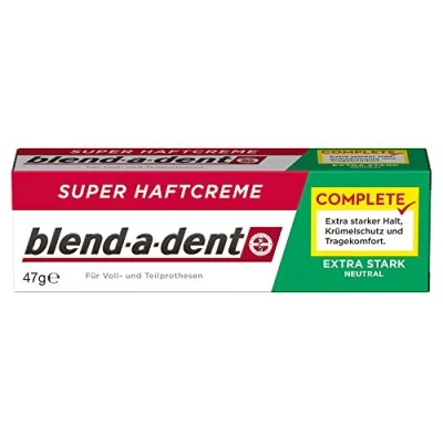 Imagen de Blend a dent Super Haftcreme Extra Stark neutral , 3er Paquete (3 x 47 g)