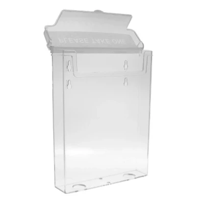 Imagen de Taymar DIN A5 portafolletos,caja de folletos con tapa,resistente a la intemperie (también apto para exteriores).