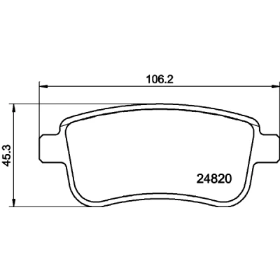 Imagen de HELLA 8DB 355 025 421 Juego de pastillas freno no preparado para indicador desgaste con tornillos pinza accesorios