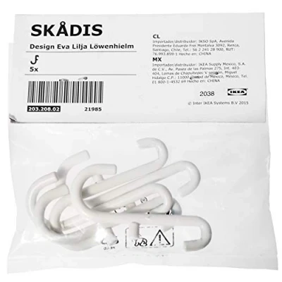 Imagen de Skadis Gancho, color blanco.