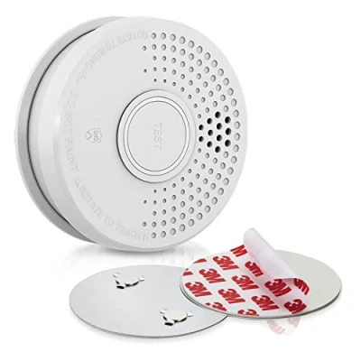 Imagen de SHD OneConcept Detector de Humo para Casa, 1x Alarma Incendio Respuesta Rápida Oficinas y Cocina, Detectores Humo, Sensor Óptico con Función Prueba, Mini Soporte Magnético