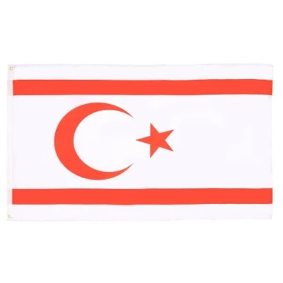 Imagen de AZ FLAG Bandera Norte de Chipre 150x90 cm Chipriota 100% Poliéster Con Ojales Metal integrados 110g Colores Vivos Y Resistente A La Decoloración