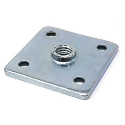 Imagen de Design61 4 placas de montaje atornillables 37 x mm para patas armario, sofá, muebles con rosca M8
