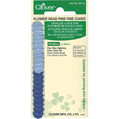 Imagen de Clover Alfiler Fino Cabeza Flor, 20