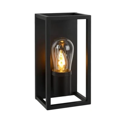 Imagen de Lucide Aplique de pared Carlyn baño negro