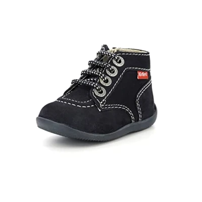 Imagen de Kickers Bonzip Unisex Zapatos de bebé para niños, Talla: 25, Navy