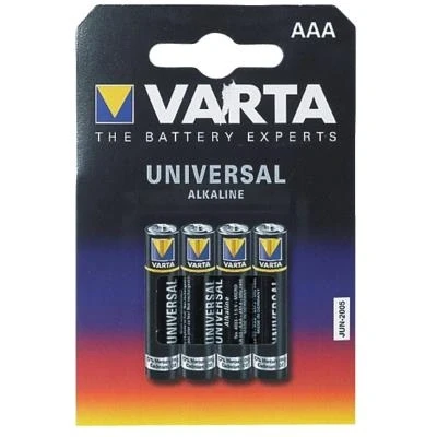 Imagen de Varta De Pilas Alcalinas, Micro, AAA, Lr03, 1.5V Larga Vida, Ampolla Al por Menor (4 Pack)